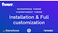 install and customize any wordpress theme, themeforest theme