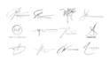 design artistic signature handwritten calligraphy logo