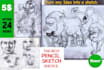 draw  realistic pencil drawing sketch in 24 hours
