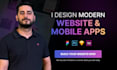 design high converting website, mobile app, dashboard ui ux in figma