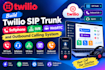 build twilio sip trunk, softphone, IVR, webrtc and outbound calling system