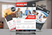 design amazing business flyer, poster, leaflet