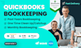 do quickbooks online bookkeeping with quickbooks clean up and wave accounting