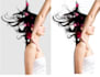 transparent background and hear masking