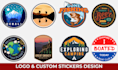 do sticker design, patch, label, badge, and logo design