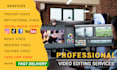 do professional video editing