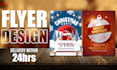 do party flyer, christmas flyer, and event flyer design