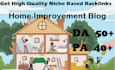 publish guest post on da 50 home improvement blog