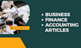 write you business, finance and accounting article