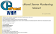 do cpanel server hardening