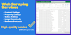web scrape, extract, mine data from any website into CSV