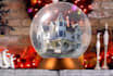put your pictures, logo and messages in a snow globe