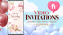 create custom video invitations for birthdays, baby showers and baptisms