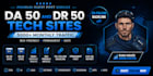 posts on da 50 DR 50 tech sites with 5000 traffic