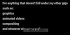 create a video that includes a combination of video editing and motion graphics