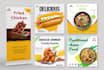 design awesome food flyer, poster or banner