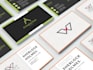 design modern and minimal business cards with print ready files