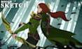 draw cover art, fantasy character, landscape, dnd and no ai
