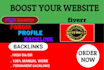 create social media profile backlinks  for high da seo link bulding
