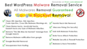 fix hacked wordpress site, remove google blacklist, clean malware