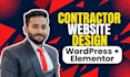 build a website for contractors, construction, and roofing companies