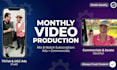 make a monthly content mix of tiktok ads, ugc, and commercial videos