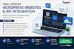 develop custom wordpress websites and API integration
