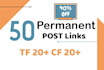 create 50 dofollow permanent backlink