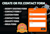 create or fix contact form 7, gravity form for your wordpress website