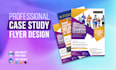 design a professional business case study flyer