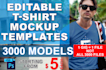 provide editable tshirt mockup file