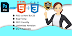 do html,css bug fixing of your website