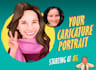 draw a funny caricature portrait