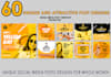 do 60 social media post designs, instagram post ads monthly