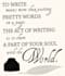 write for you, whatever you desire to be written