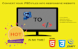 convert your psd files into responsive website application