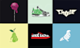 do unique typography word logo in any shape
