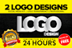 create 2 logo designs  in 24 hours