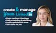 manage your linkedin page and create professional b2b content