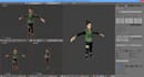 model texture rig and animate a poly object in blender