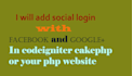 do social login with fb,google plus for your php website
