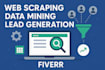 do web scraping, data mining and lead generation