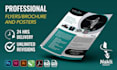 design a professional flyer or brochure for your business
