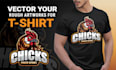 vector your rough artworks for screen printing and make unique t shirt design