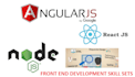 do front end programming in angular, react and node js