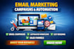 setup and manage email marketing campaigns and automation