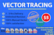 convert logo to vector manually trace and vectorize image