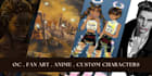 design custom characters, fan art, anime, and oc art