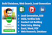 email list building, b2b lead generation and data entry