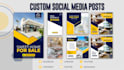 design 20 unique social media posts, banner ads